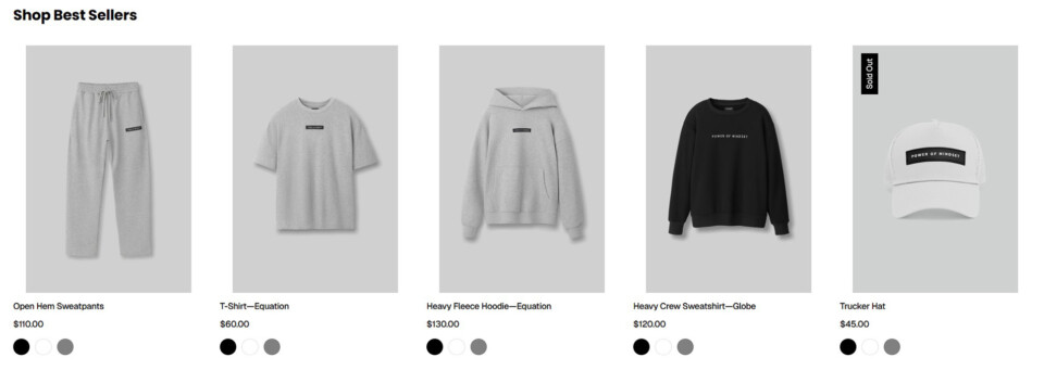 pin wall flat lay ecommerce product photography of clothing collection