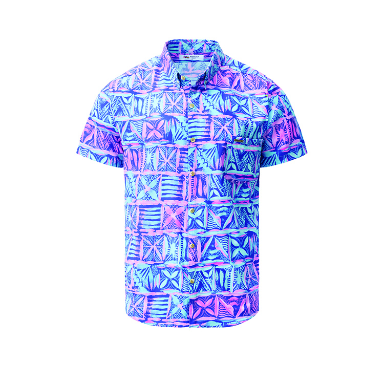 Walmart Product Photography – Printed polo shirt photographed on white background