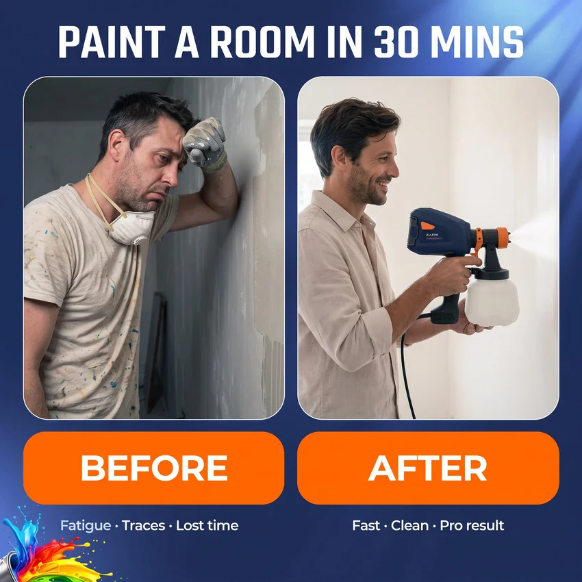 Before and after room painting comparison — Amazon listing image, Shootify