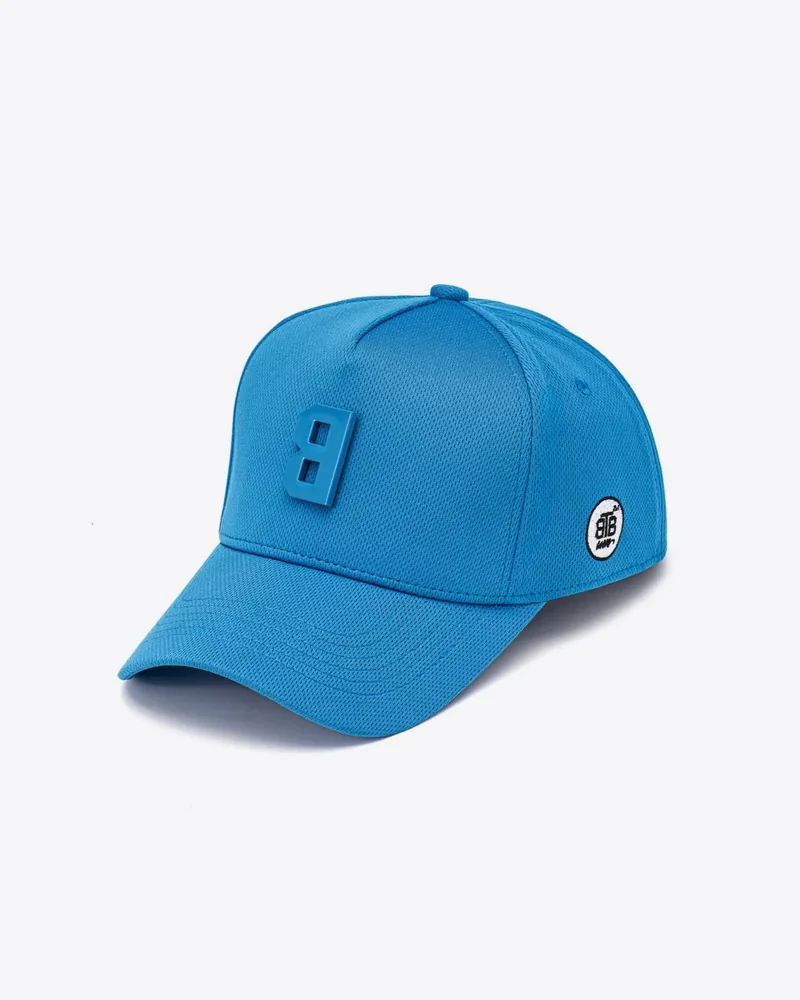 Blue mesh baseball cap